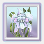 Smeraldo-bloem Vierkante Sticker (Voorkant)