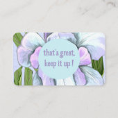 Smeraldo Flower Award Visitekaartje (Achterkant)