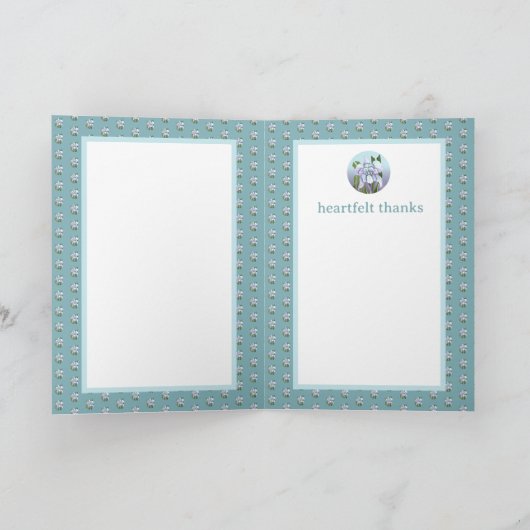 Smeraldo Flower Bedankkaart (Binnen)