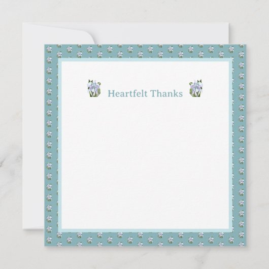 Smeraldo Flower Bedankkaart (Achterkant)