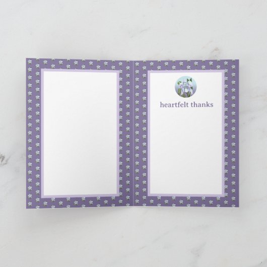 Smeraldo Flower Bedankkaart (Binnen)