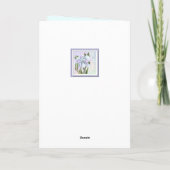 Smeraldo Flower Birthday Kaart (Achterkant)
