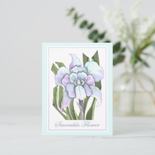 Smeraldo Flower Briefkaart (Staand voorkant)