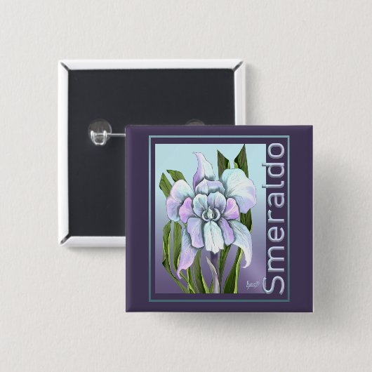 Smeraldo Flower Button (Voorkant /achterkant)
