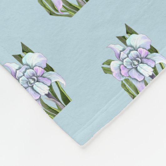 Smeraldo flower Fleece Blanket Deken (Hoek)