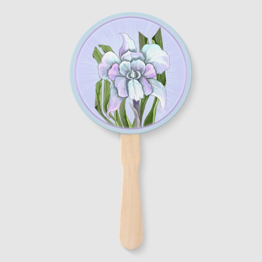 Smeraldo flower Hand Fan Handwaaier (Voorkant)