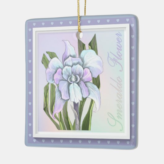 Smeraldo Flower Keramisch Ornament (Links)