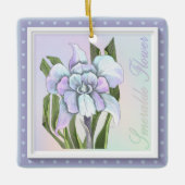 Smeraldo Flower Keramisch Ornament (Voorkant)