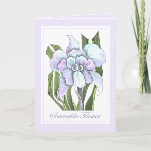 Smeraldo Flower-lege kaart (Voorkant)