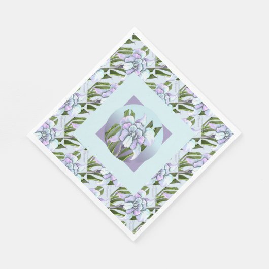 Smeraldo Flower Napkins Servet (Hoek)