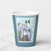 Smeraldo Flower Paper Cups Papieren Bekers (Achterkant)
