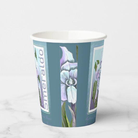 Smeraldo Flower Paper Cups Papieren Bekers (Links)