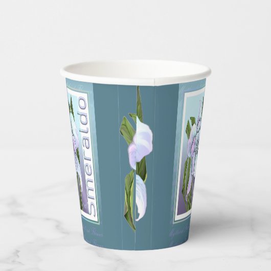 Smeraldo Flower Paper Cups Papieren Bekers (Rechts)