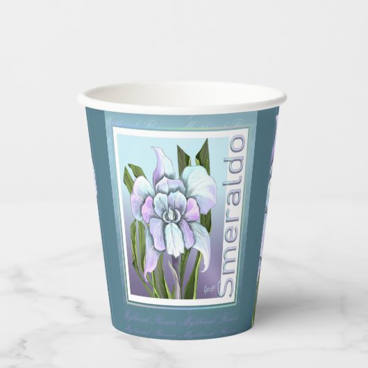 Smeraldo Flower Paper Cups Papieren Bekers (Voorkant)