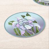 Smeraldo Flower Ronde Kartonnen Onderzetter (Gebogen)