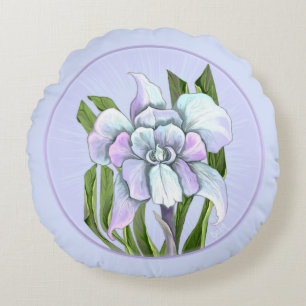 Smeraldo Flower Round Pillow Rond Kussen