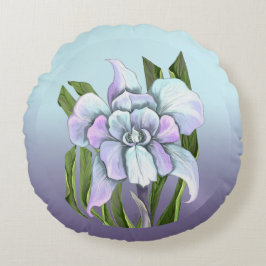 Smeraldo Flower Round Pillow Rond Kussen
