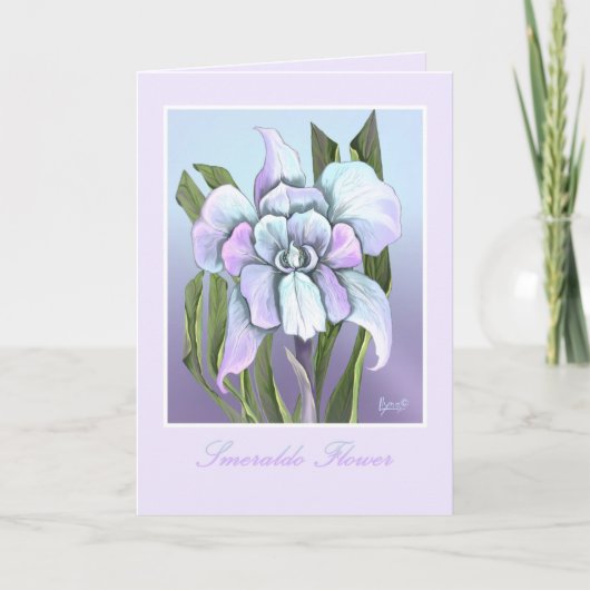 Smeraldo Flower-verjaardagskaart Kaart (Voorkant)