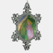 Smeraldo Gallery"Mademoiselle Gachet in de tuin Tin Sneeuwvlok Ornament (Links)