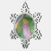 Smeraldo Gallery"Mademoiselle Gachet in de tuin Tin Sneeuwvlok Ornament (Rechts)