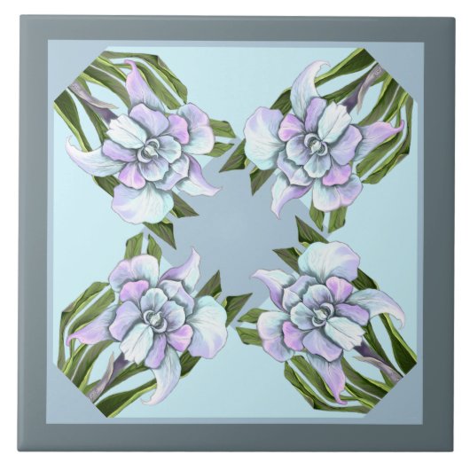 Smeraldo-tegel van keramische bloemkeramiek tegeltje (Voorkant)