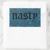 smerige blauwe sticker (Tas)