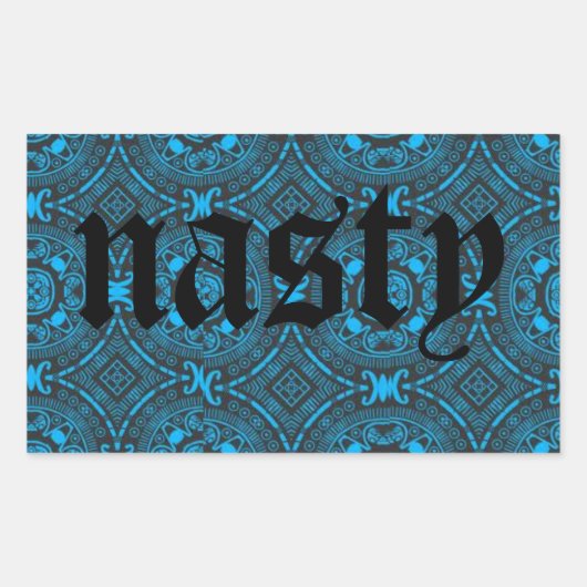 smerige blauwe sticker (Voorkant)