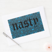 smerige blauwe sticker (Envelop)