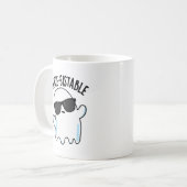 Smerige, duurzame Funny Ghost Pun Koffiemok (Voorkant links)