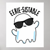 Smerige, duurzame Funny Ghost Pun Poster (Voorkant)