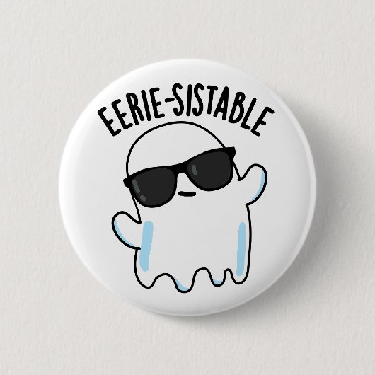 Smerige, duurzame Funny Ghost Pun Ronde Button 5,7 Cm (Voorkant)