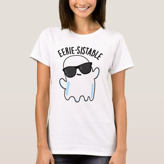 Smerige, duurzame Funny Ghost Pun T-shirt (Voorkant)