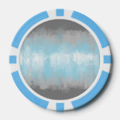 Smerige Glitchy Funky Abstract Demiboy Pride Vlag Poker Chips (Voorkant)