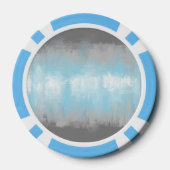 Smerige Glitchy Funky Abstract Demiboy Pride Vlag Poker Chips (Achterkant)