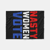 Smerige Vrouwen Stemmen Fleece Deken (Voorkant (Horizontaal))