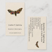 Smerinthus ocellata - Oyed Hawk-Moth Color Image B Visitekaartje (Voorkant / Achterkant)