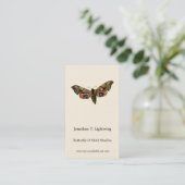 Smerinthus ocellata - Oyed Hawk-Moth Color Image B Visitekaartje (Staand voorkant)