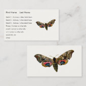 Smerinthus ocellata - Oyed Hawk-Moth Color Image B Visitekaartje (Voorkant / Achterkant)