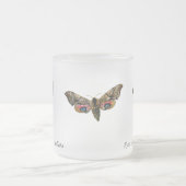 Smerinthus ocellata - Oyed Hawk-Moth - Color Image Matglas Koffiemok (Center)