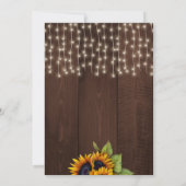 Smerlicht zonnebloemen tende roestvrij zestien kaart (Achterkant)