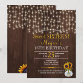 Smerlicht zonnebloemen tende roestvrij zestien kaart (Voorkant / Achterkant)