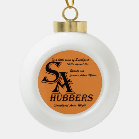 Smethport Alma Mater kerstversiering Keramische Bal Ornament (Voorkant)