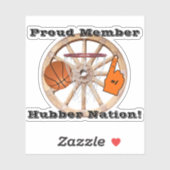 Smethport Hubbers Hubber Nation Basketbal Fan Sticker (Vel)