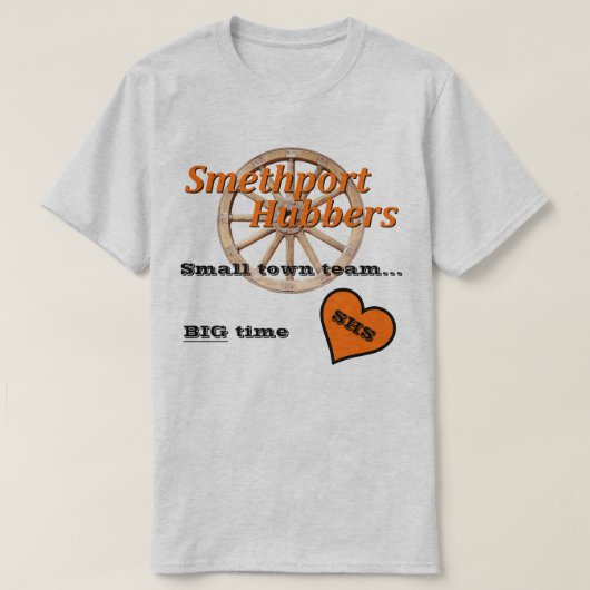 Smethport Hubbers Light Color Fan Shirt (Design voorkant)