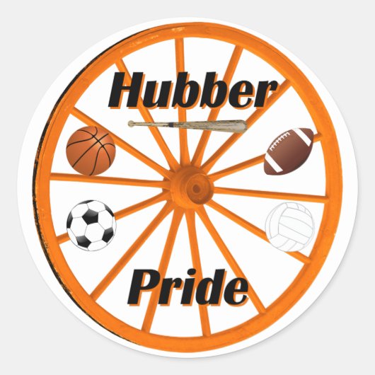 Smethport Hubbers Sportsupporter Stickers (Voorkant)