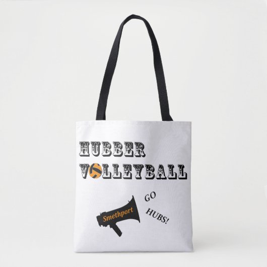 Smethport Hubbers Volleyball Fan Canvas tas (Voorkant)