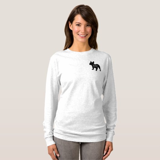 SMF Outline L Borst en Ronde Rug T-shirt (Voorkant volledig)