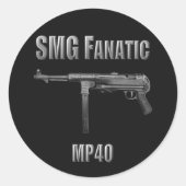 SMG Fanatic MP40 Sticker (Voorkant)