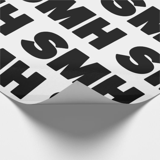 SMH | Text Slang Cadeaupapier (Hoek)