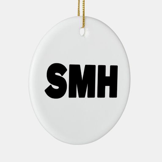 SMH | Text Slang Keramisch Ornament (Rechts)